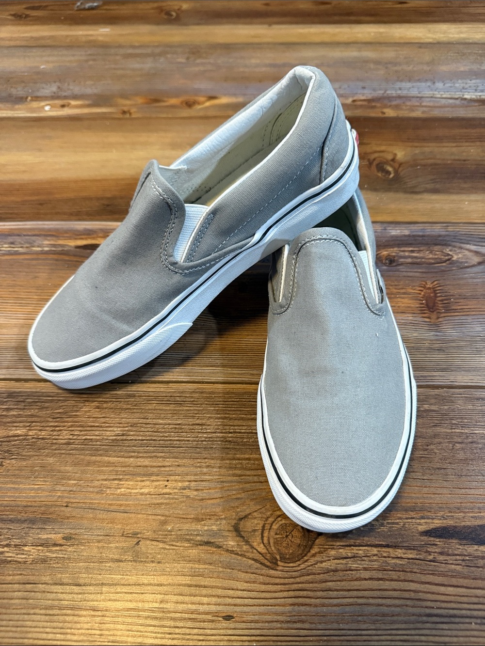 Vans Classic Gray Slip-On | Canvas | Size M5/W6.5 | Sneakers